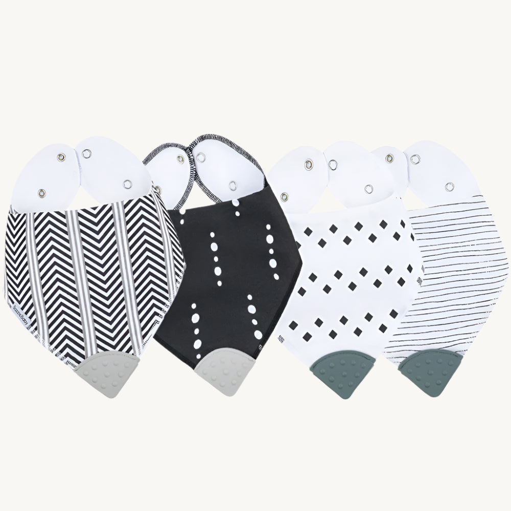 Bandana Bib with silicone teething piece 