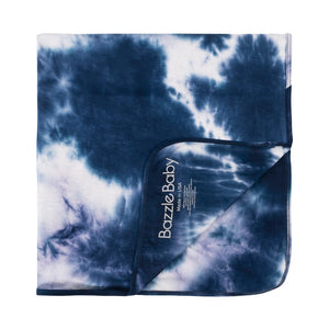Forever Swaddle + Hat Set: Navy Tie-Dye
