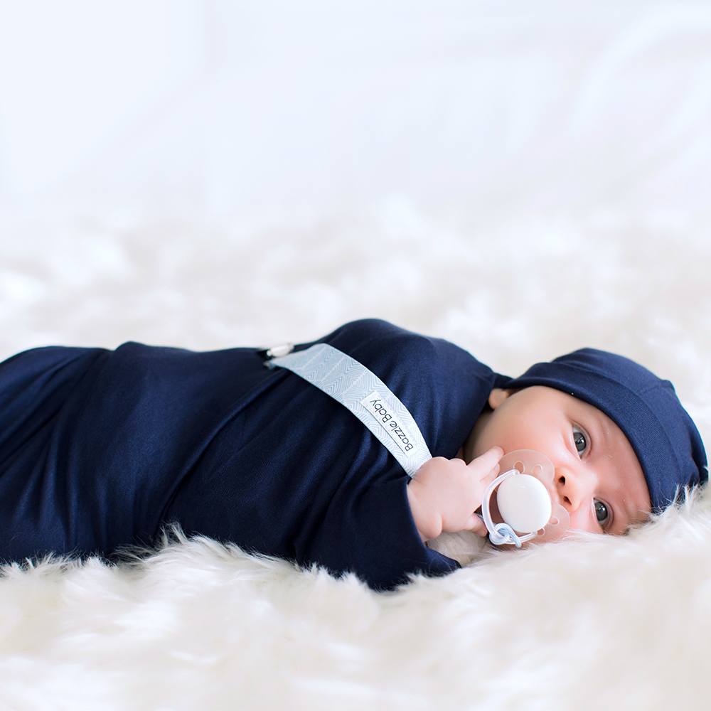 Forever Swaddle + Hat Set 2-Pack: Navy + Navy Tie-Dye