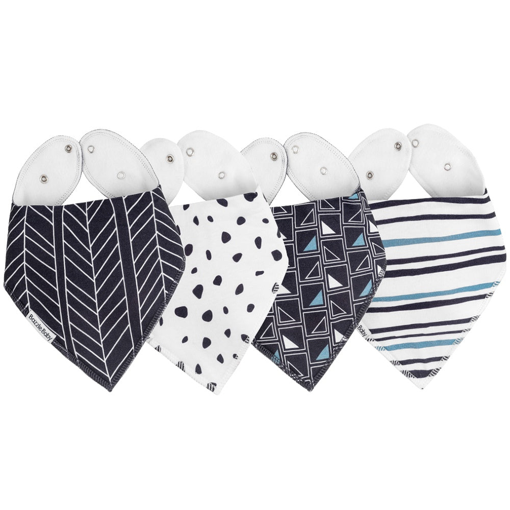 Royal Organic Bandana Bib 4-Pack