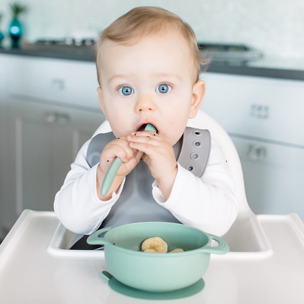 Foodie® Feeding Mat + Bowl Set: Sweet Sage