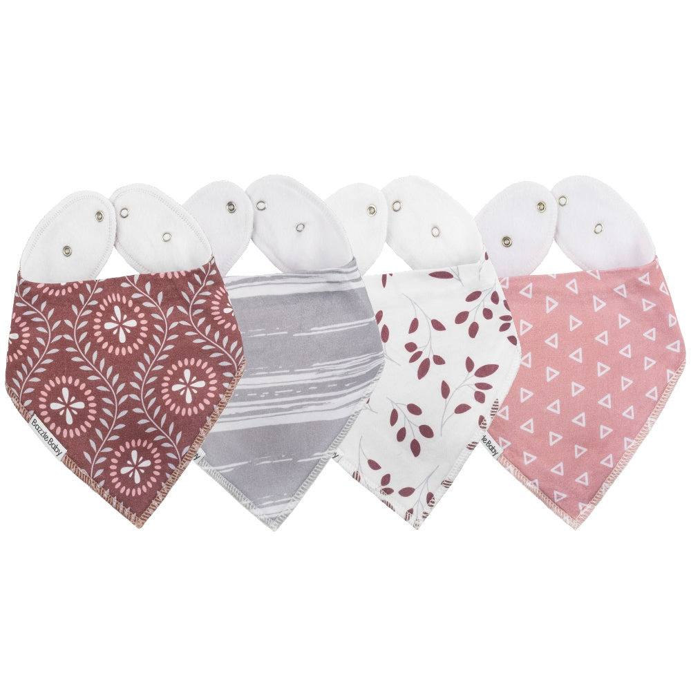 Sloane Organic Bandana Bib 4-Pack