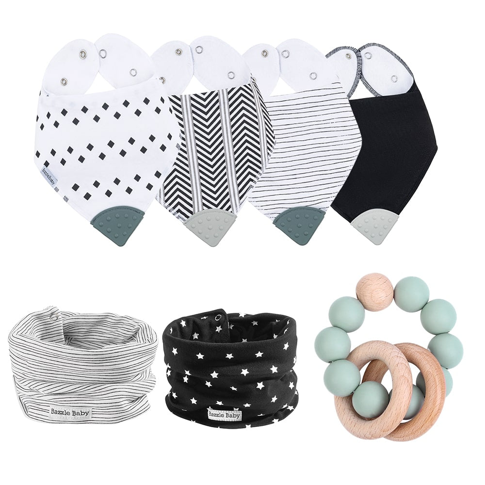 Tiny Teether Gift Bundle in Stripes and Solids
