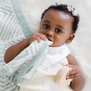 Zebra Geo Mini Hugga Lovie Teething Blanket