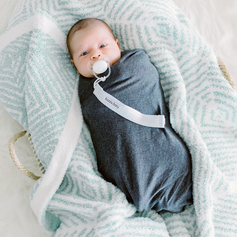Forever Swaddle + Hat Set: Charcoal
