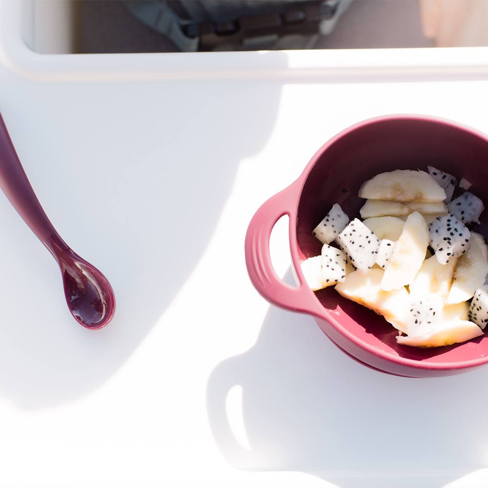 Enfamil Rewards - Foodie® Bowl with Lid + Spoon: Cranberry